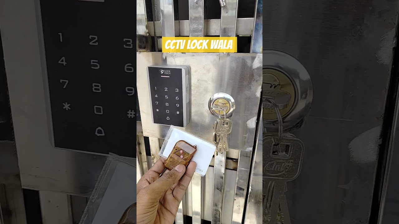Read more about the article rfid electronic Gate Lock Automatic Smart Door Lock with Remote installation #rfidgatelock #rimlock